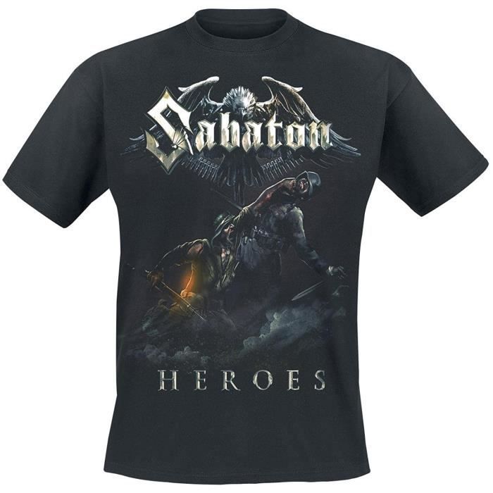 Sabaton Heroes Soldier T-Shirt Homme Désign Personnalisé T-Shirts Été Casual Fitness Tee Vêtement