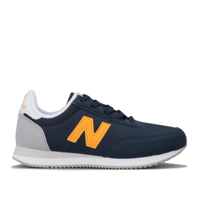 Baskets Adidas 720 Pour Garçon En Bleu Marine Et Jaune.