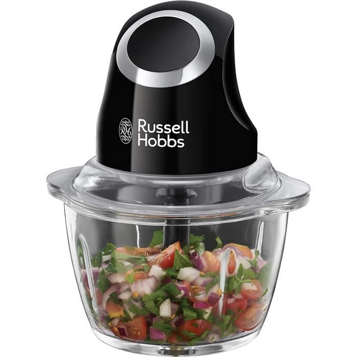 Russell Hobbs Hachoir Electrique Bol Préparation 1L, Lames Acier Inoxydable Amovibles, Compatible Lave Vaisselle