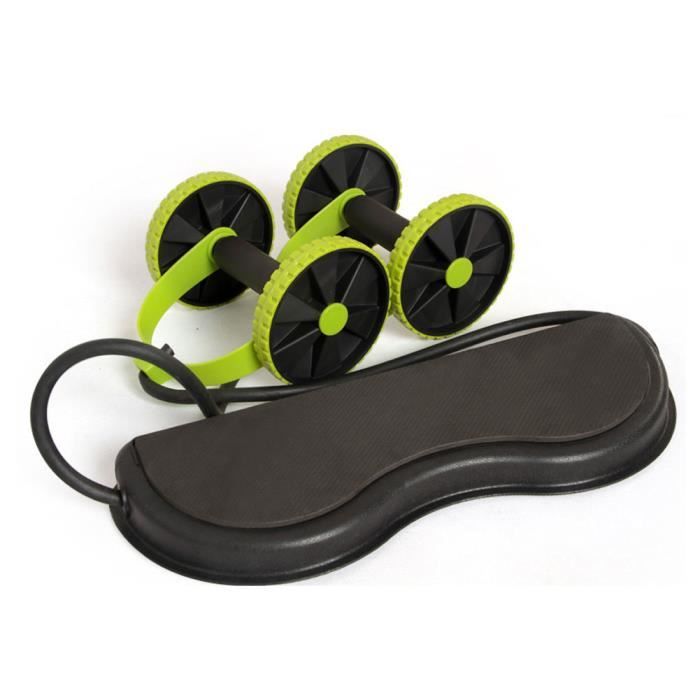 Rouleau abdominal roue alternative multifonctionnelle AB rouleau abdominal rouleau abdominal pour la formation SIT-UPS vert