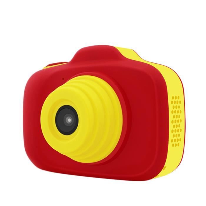 Caméra Enfant, Appareil Photo Numérique Antichoc, Double objectif, écran HD de 2,3 pouces - Rouge
