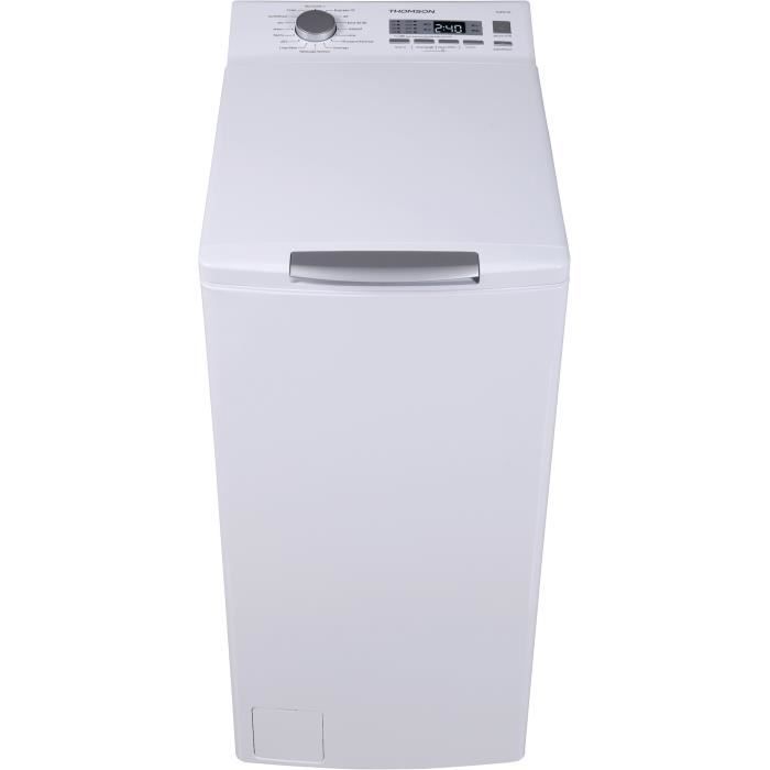 Lave linge top Thomson TOP8130 Blanc
