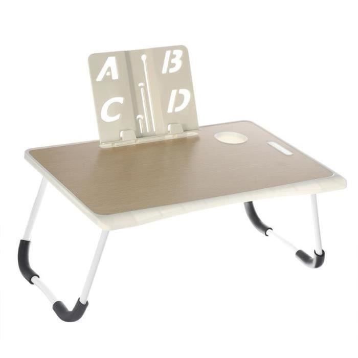 XR18948-Table de lit PC Ordinateur Portable - Pliable - 60x40x28cm