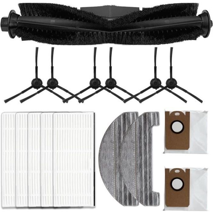13 -Aspirateur Robot pour Proscenic M8 Pro,brosse à rouleau,brosse latérale HEPA,accessoires de remplacement