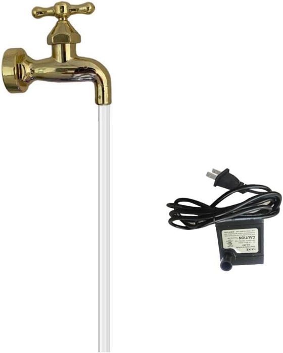 Fontaine Décorative Robinet Flottant Invisible - Pour Jardin, Terrasse, Décoration Extérieure, En Plastique Résistant