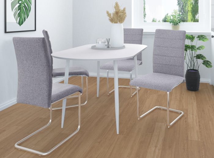 Chaise 4 Pack Gris clair