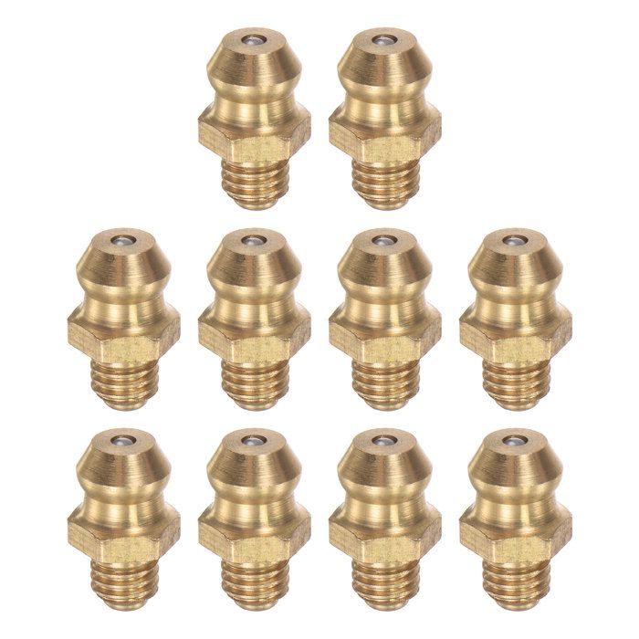 Graisseurs Droits En Laiton – Lot De 5, Filetage M6x1 Mm, Pour Lubrification Mécanique Auto/moto