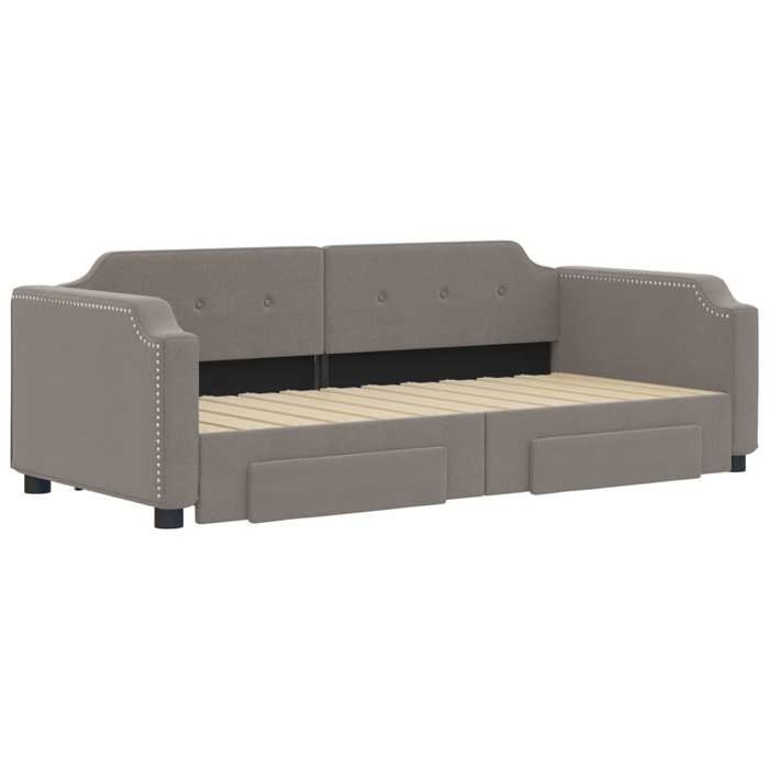 vidaXL Canapé-lit à 2 Places, Lit de Jour avec Dossier, Lit d'Invité avec Pieds, Meuble de Chambre à Coucher Salon, Moderne, Marron Velours