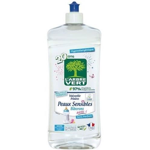 Liquide Vaisselle Hypoallergénique Peaux Sensibles Écologique 'arbre Le Flacon De 750ml - vue 4