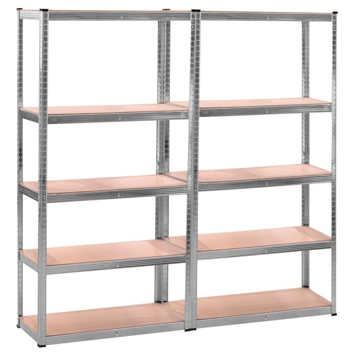 Étagère Métallique Garage/atelier 5 Niveaux - Charge Lourde 875 Kg, Système Clipsable | Neuf, Garantie à Vie Dayplus