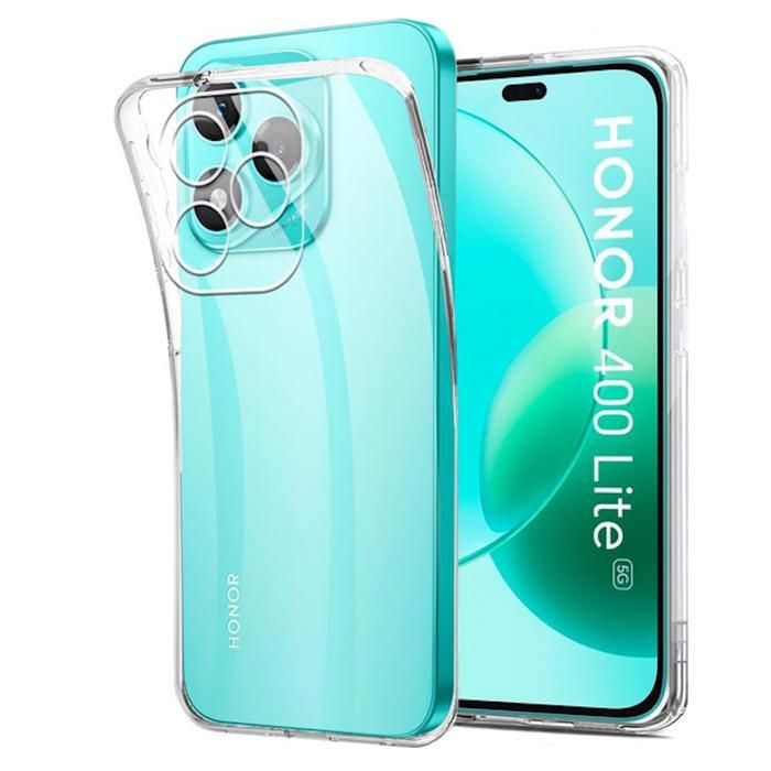 Coque Silicone Fine + Film écran Pour Honor 400 Lite 5G - Noir - Marque Htdmobiles - Neuf