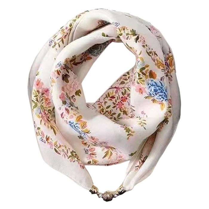 Un bandana très grand format XXL 100% coton bleu marine au motif traditionnel cachemire - Made in USA
