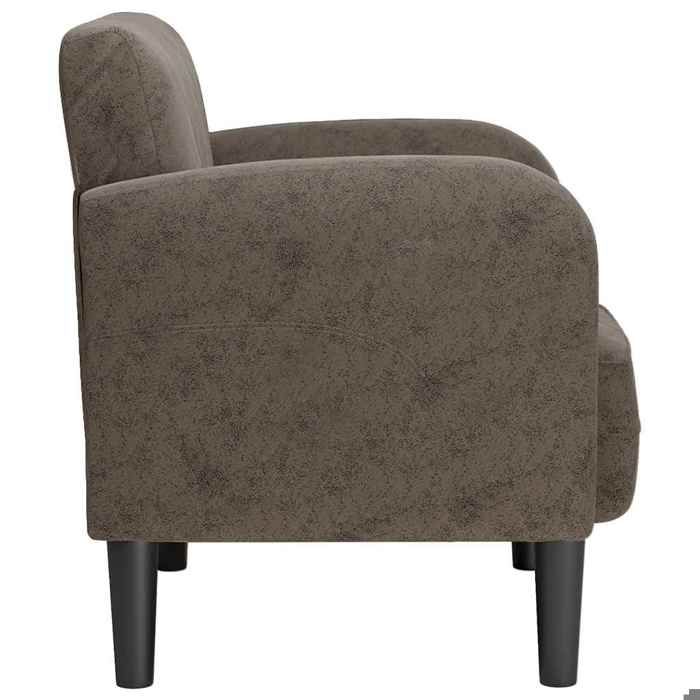 TOP 2026 Chaise de canapé - 1 PC - avec accoudoirs - gris foncé 54 cm similicuir FF4540