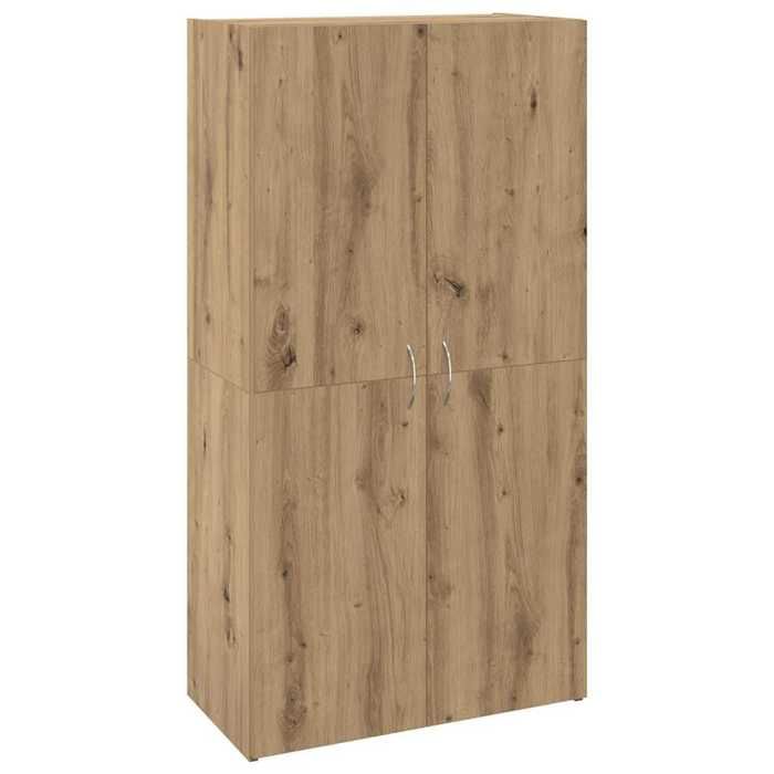 Cabinet de rangementSOLDES FévrierAVEC STOCKAGEPlacard en bois - Cabinet de bureau - Etagères réglables - avec étagère Bois ancie