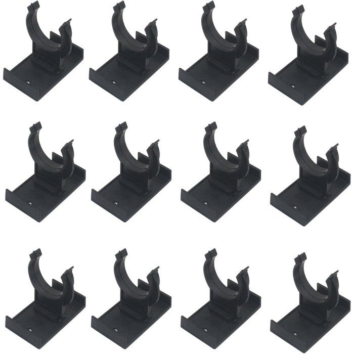 12 crochets de plinthe noirs pour pieds de meubles 2 6-2 8 cm canapé table lit