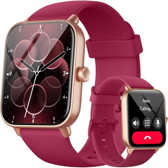 Montre connectée femme Smartwatch 1.8 BLE5.3 Alexa intégrée IP68 Appels Bluetooth