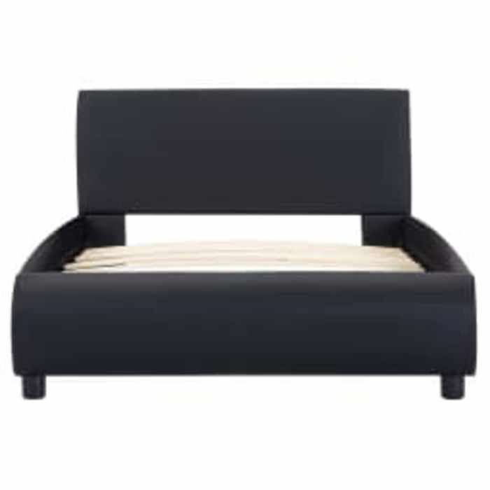 100x200cm Cadre de lit Petit Taille avec LED sans matelas noir  L10081