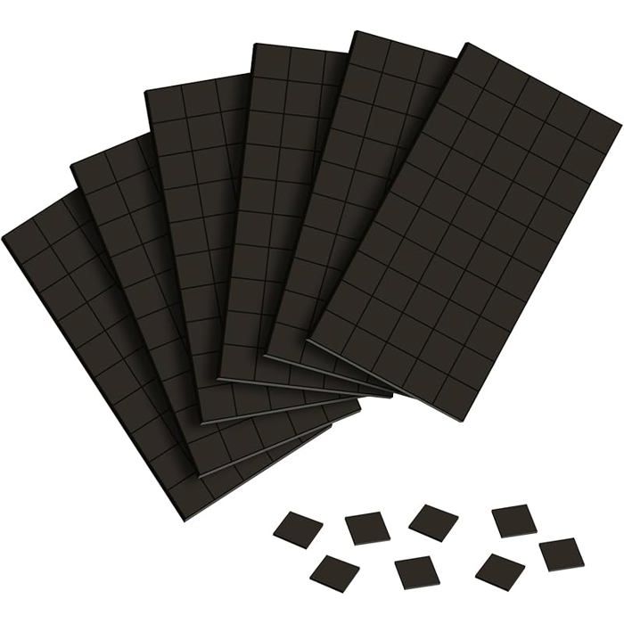 Aimants Autocollants 300PCS Plaquettes Magnétique Adhésives Plaques Magnétiques Autocollantes 10x10mm Aimants 10*10 mm