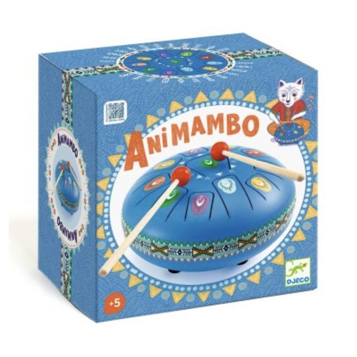 Instrument de musique - DJECO - DJ06040 - Grand tambour à languettes 11 notes - Ø20 cm - Dès 5 ans