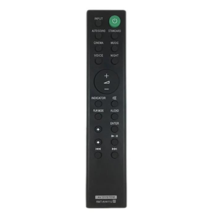 Télécommande De Remplacement Pour Sony TV - Modèles HT-MT300, SA-MT300, RMT-AH301U - Compatible Avec De Nombreuses Références