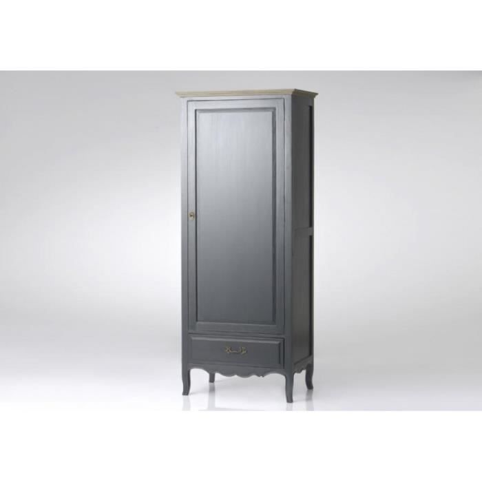 Bonnetière 1 porte cérusé anthracite Murano céleste Gris