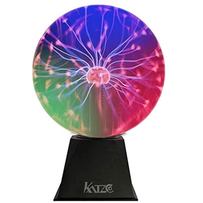Experience Scientifique HFLQO Boule de plasma colorée de 8 pouces d'électricité  statique dans un globe en verre pressurisé sous vide - Cdiscount Jeux -  Jouets