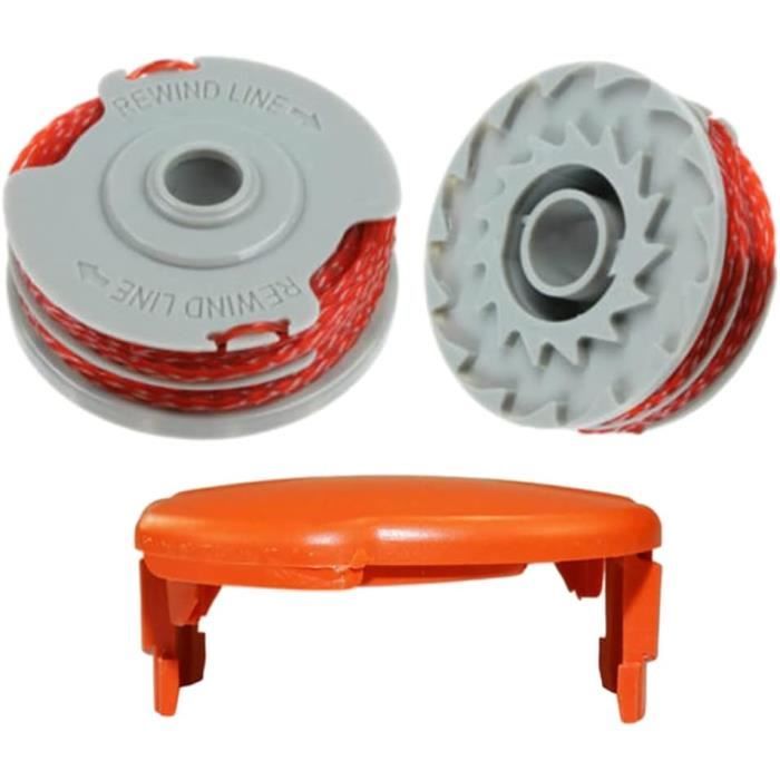 Bobine Et Fil Débroussailleuse Flymo - Compatible Contour 500/700 - Remplacement Sans Outil - Lot Avec 2 Bobines