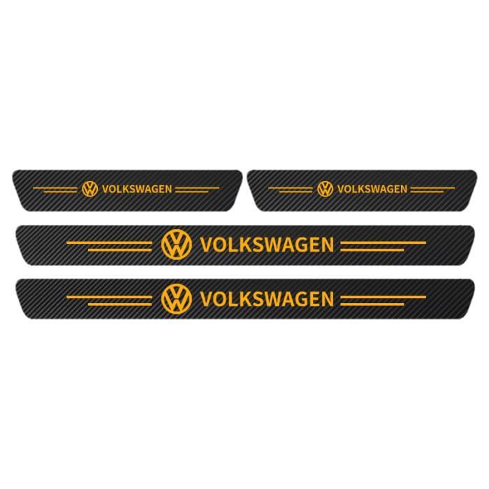 Protection Seuil de Porte Voiture Carrosserie pour VW Golf 8 (VIII) CD I  2019-2023 - Accessoire pour Auto - Anti Rayure Stickers Carbonique -  Équipement auto