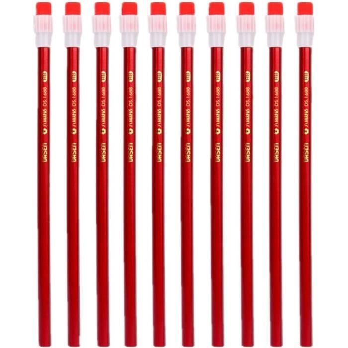 10 Crayons Baguette Magique En Bois – 20 Cm, Mine Durable, Pour Fêtes à Thème, Déco Ou Cadeaux
