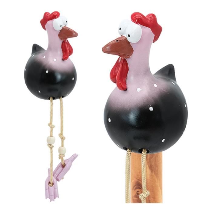 Figurine de Poulet, Décoration de Jardin Féerique en Résine, Statue de Poulet, Figurine D'animal de Jardin, Figurine de Coq pour Jardin, Cour, Maisons, Patio (Poule