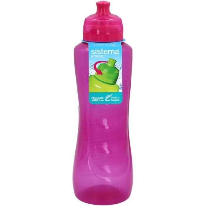 Sistema Gourde Sport Twist 'n' Sip 460ml Sans BPA - Lot De 4 - Bleu - Étanche, Lave-Vaisselle