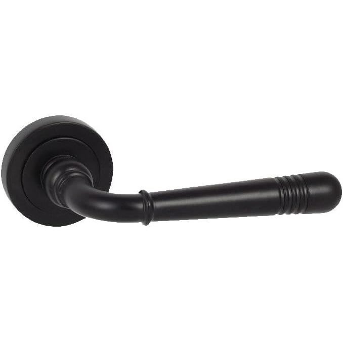 Poignée Noire Sans Rosace – Moderne, Pour Porte Intérieure Ou Entrée, Solide Inox