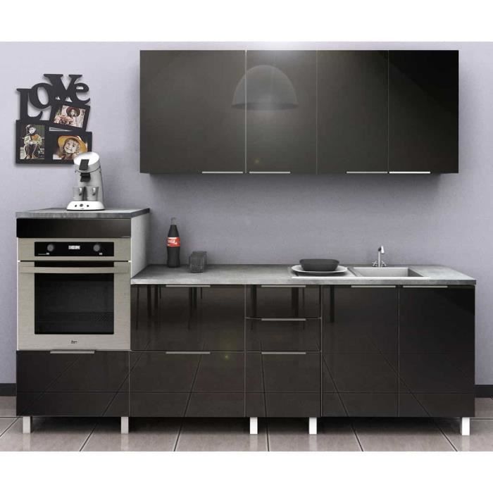 Cuisine Type 4 240cm Chene Cuisine Complete Cdiscount Maison
