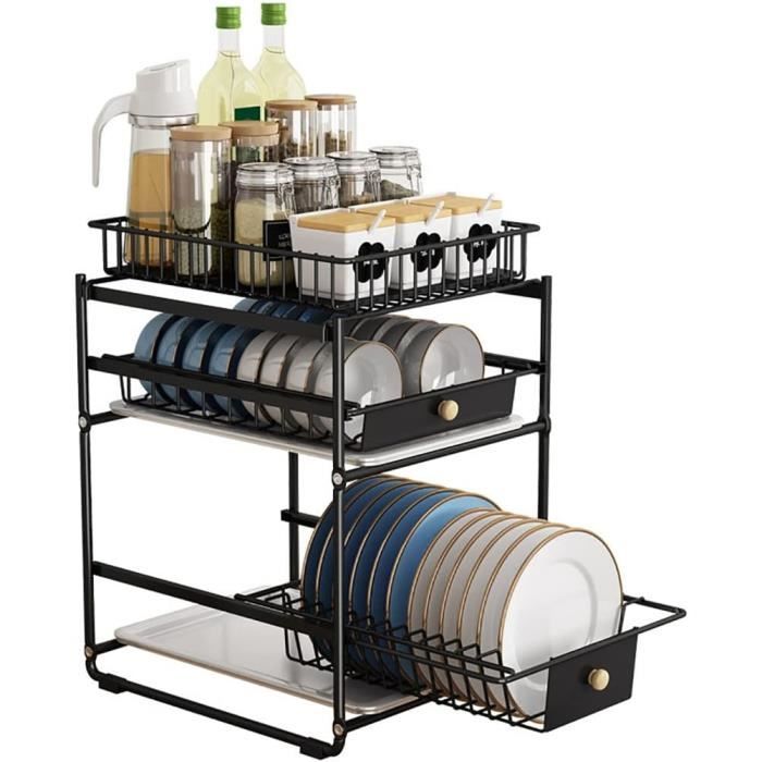 ANDRESLAD - 6 Séparateurs D'étagères Transparents, Organisateur De Placard Pour Vêtements, Cuisine, Bureau - Gain De Place, 27x22x8.5 Cm
