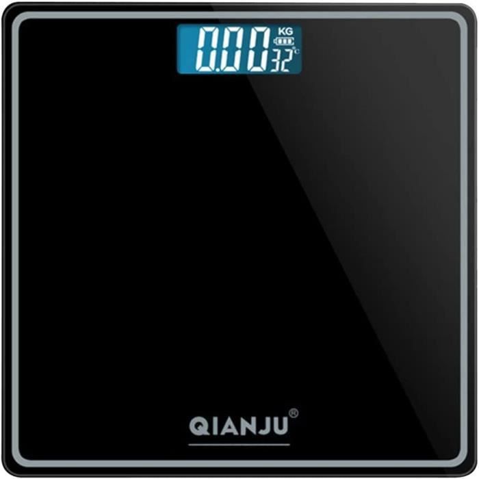 Balance Connectée Vitafit VT7058 – 300kg – Précision 0,05kg – Verre Trempé Noir