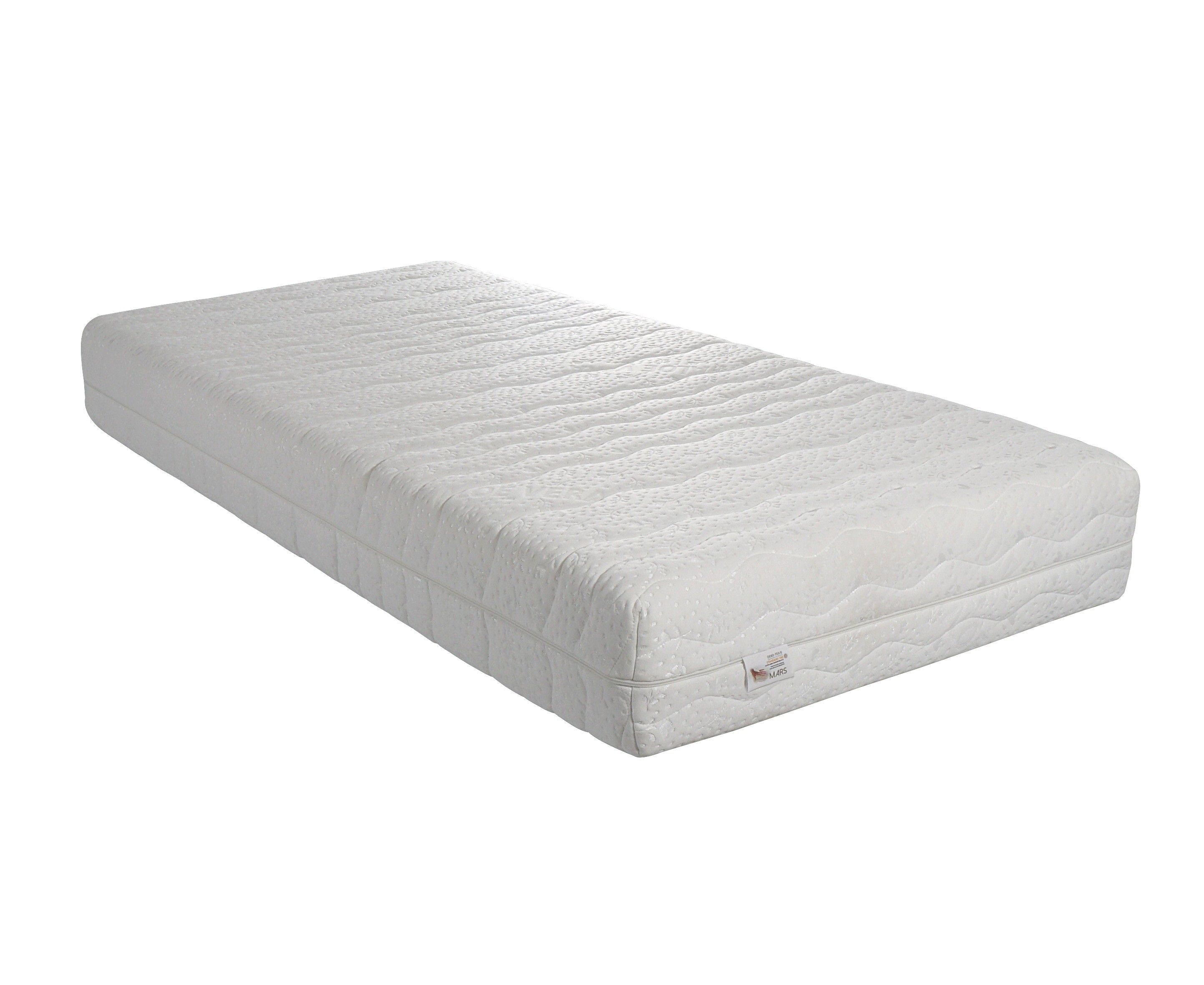 Matelas mars 4 cm de Mmoire de Forme 90x190 Hauteur 215 cm Soutien Souple - Spcial Sommier Electrique - Dhoussable Housse Tis