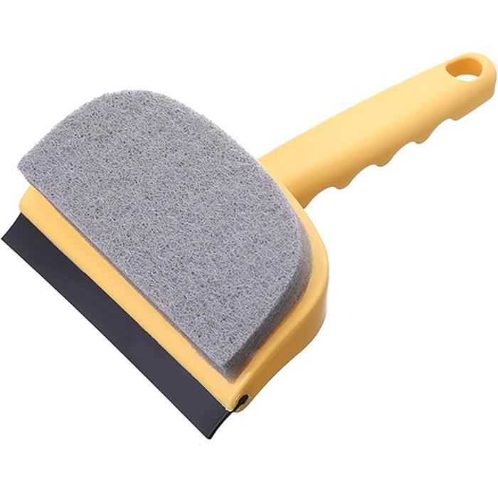 3 Pcs Raclette De Douche, Nettoyante Pour Vitres 2 En 1 Pour Porte En Verre De Douche
