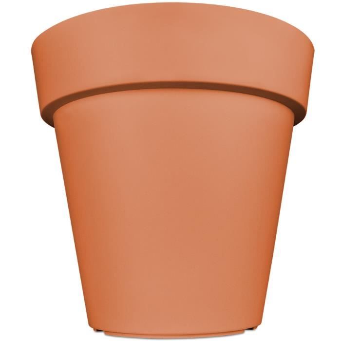 Terracotta 49x46cm Pot de Fleurs Plantes jardinière XXL Lofly en Plastique Cache-Pot 