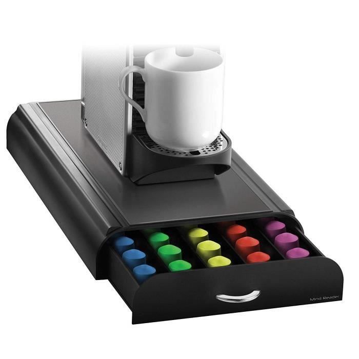 Mind Reader Anchor - Tiroir Rangement 36 Capsules Café - Compatible Dolce Gusto/Keurig