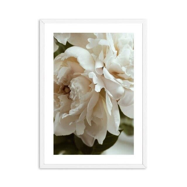 Affiches Roses Blanches Avec Citation De Bonheur Dans Le Desert Affiche Murale Nordique Fleurs D Art P Peinture Gouache Ju Cdiscount Beaux Arts Et Loisirs Creatifs