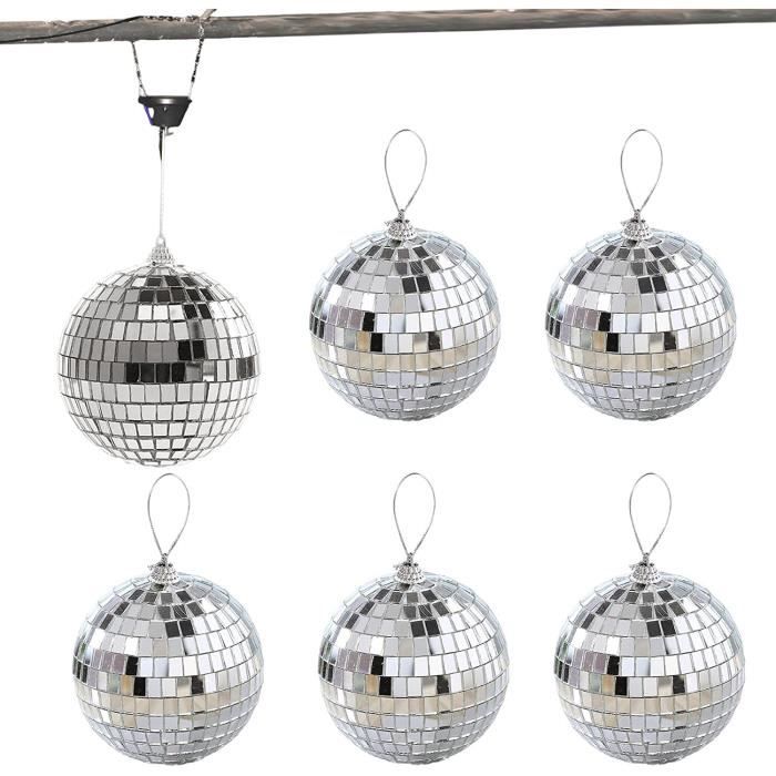 Vase Boule Disco En Verre à Facettes Miroir - Déco Scintillante Pour Fête, Mariage, Salon (Ø9cm X H10cm)