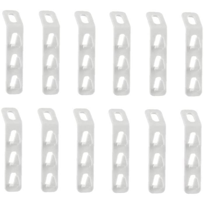 Sourcingmap Crochet Attache Plastique Forme De S Anneau Pivotant Conjonctif Boucle Noir 20 Pcs