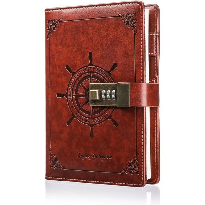 Journal Intime Avec Cadenas Code Secret - Carnet Secret Pour Enfants, Ados Et Adultes, Papier épais, Stylo Inclus