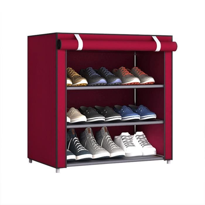 Meuble à chaussures,Armoire à chaussures vertical en tissu nontissé