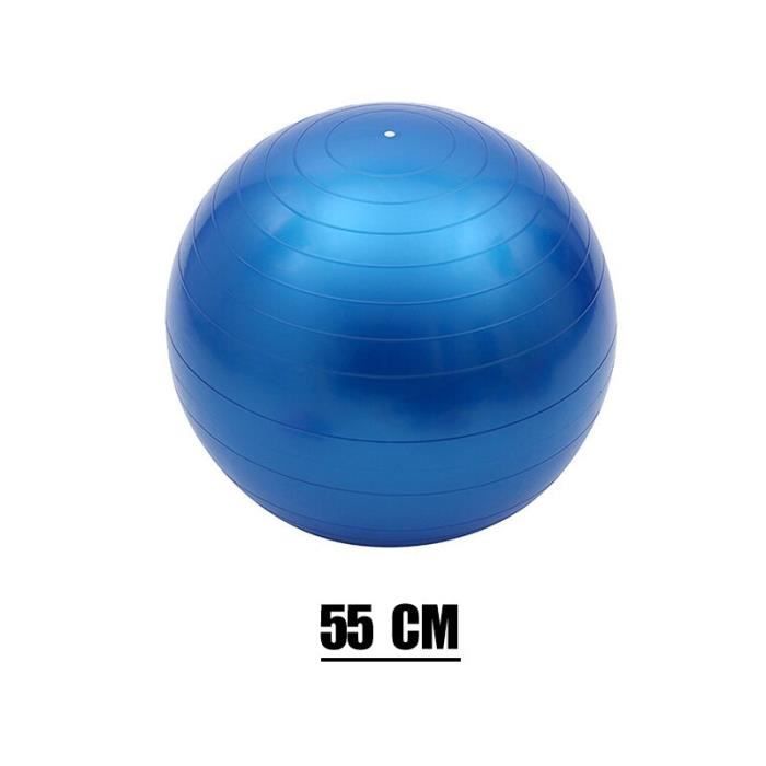 Ballon de gymnastique,Ballon de Yoga lisse, Fitness, Pilates, exercice d'équilibre,  Sports à domicile, combinaison de - 55cm Blue[F] - Cdiscount Sport
