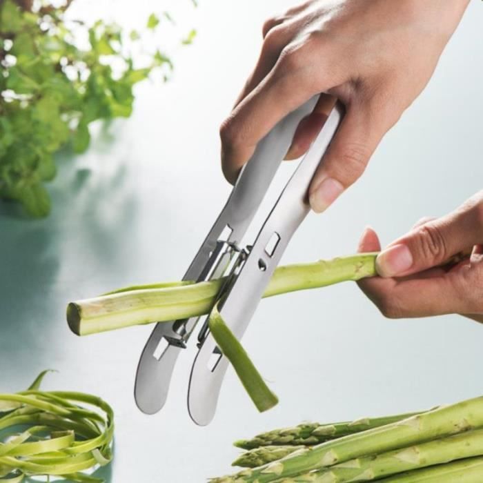 Econome,Couteau à éplucher les algues en acier inoxydable,éplucheur de  concombre,de fruits et légumes,outil de cuisine [D298872018]
