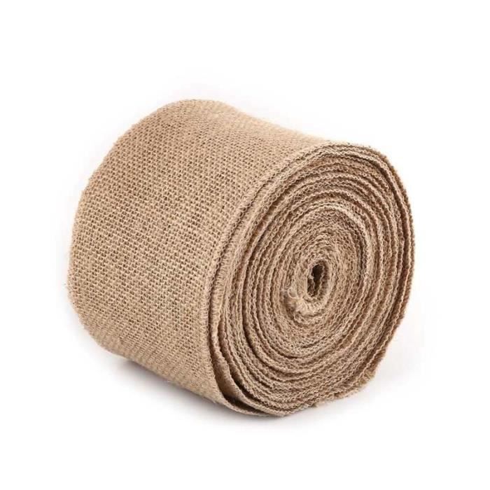 Foraineam Lot De 12 Rouleaux De Ruban En Toile De Jute Naturelle De 22