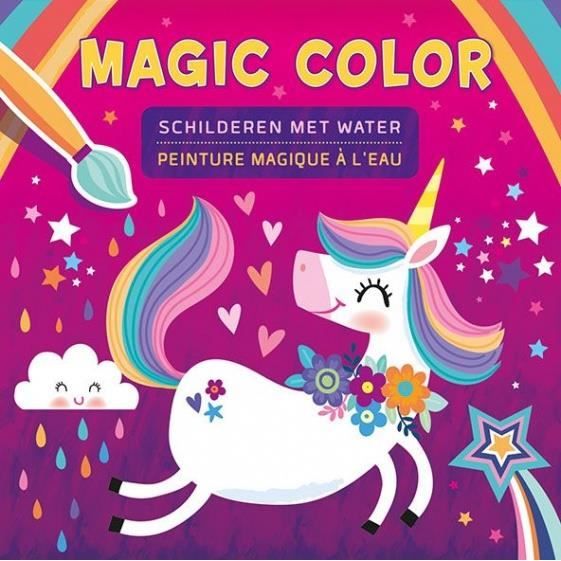 deltas livre de coloriage magic color peinture couleur a l eau licorne cdiscount jeux jouets dinosaure bricoler des perles