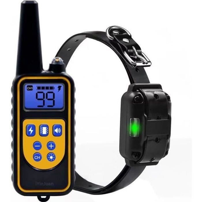 Meilleurs prix pour HUIXI- Collier de Dressage pour Chien Rechargeable 300 Mtre tanche Collier Electric pour Chien avec Beep