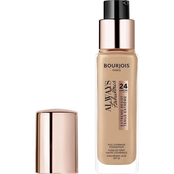 Fond De Teint BOURJOIS Frais Après 10h De Sommeil – Teint Abricoté Halé, 30ml | Longue Tenue, Naturel, Sans Paraben